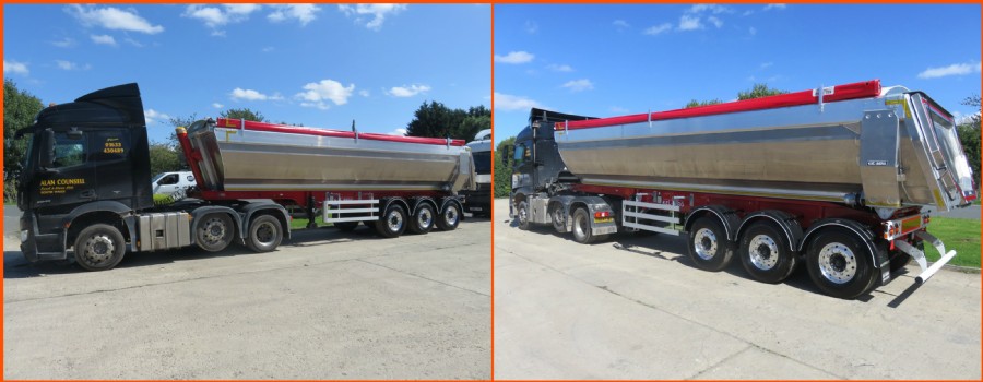 Alan Counsell Sand & Stone Ltd's new Kel-Berg T100 Tipping Trailer!